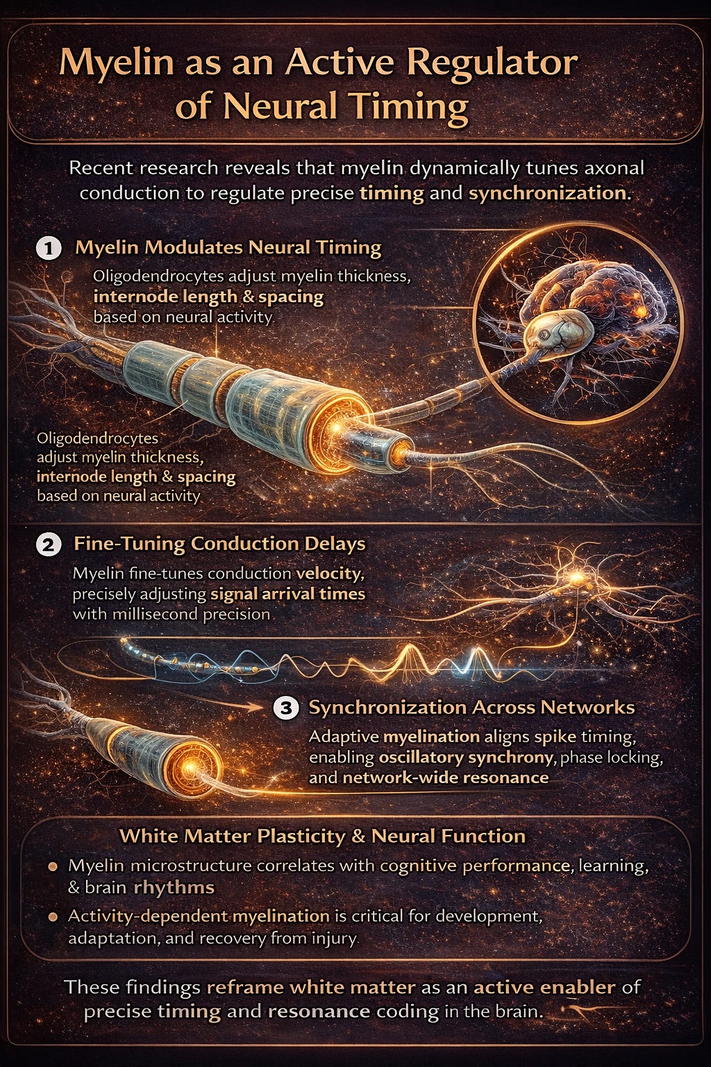 Recent Researches on White Matter Prove the Role of Myelin in Neuron