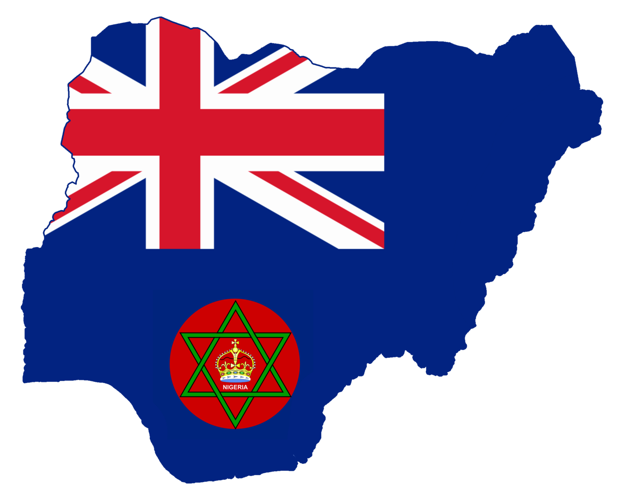 File:Flag map of British Nigeria (1800-1960).png - Wikimedia Commons