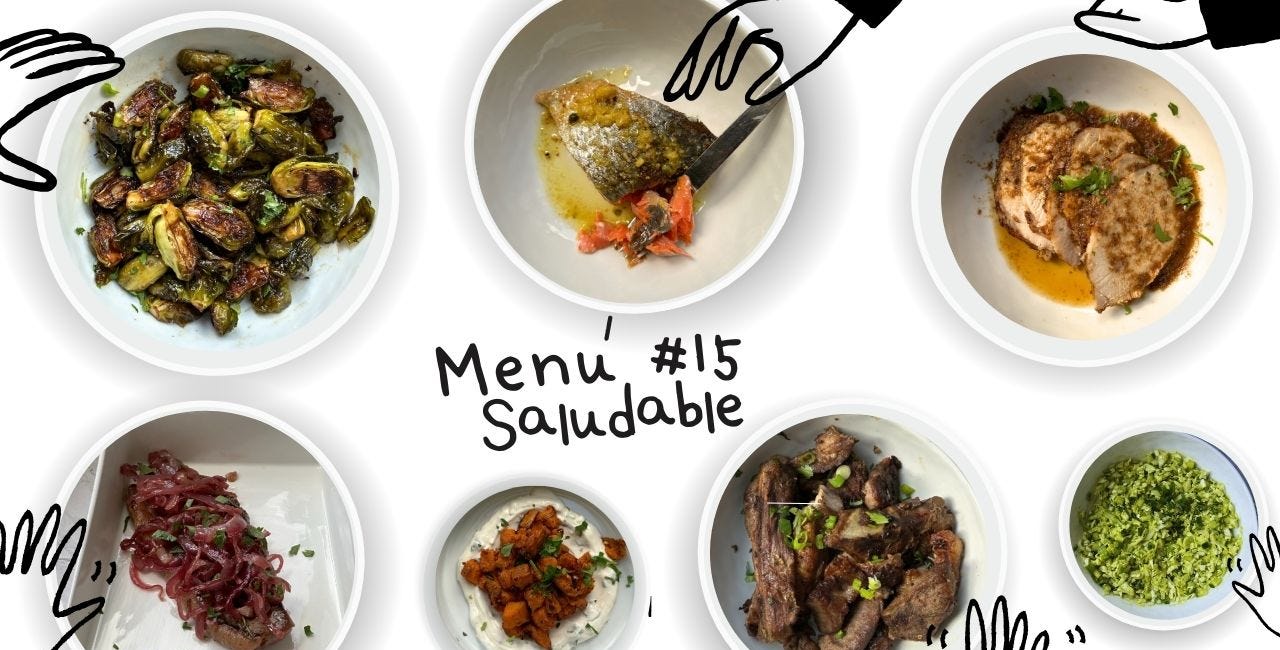 MENÚ SALUDABLE #15. Agosto