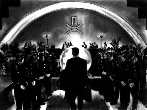 THE JOHNNY PAINTINGS: Robert Longo 1994, Genereux Grunwald Gallery Toronto, Canada A series of paintings and charcoals studies rendered by artist Robert Longo the director of the film adaptation of William Gibson’s short story “Johnny Mnemonic”.Longo who, though an extremely talented painter, musician and artist unfortunately took most of the rap for Sony’s bad re-cut of the film. His original vision never came to full fruition. In twitter conversation with William Gibson he shared with me: “Longo’s original plan was for a $1 million b&w film. That’s one I’d love to have seen.” I’m sure it’s the one we all would’ve liked to have seen. In the meantime enjoy Robert Longo’s art. Some of it rides the waves here on Tumblr and some of it you should see for yourself at his website. http://www.robertlongo.com.