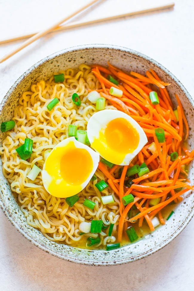 Hangover Helper Ramen - The next time one drink turns into wayyyyy more than it should have, this EASY ramen bowl that's ready in 10 minutes will help you FEEL BETTER!! Also great for colds and flus!! Hangover Helper Ramen - The next time one drink turns into wayyyyy more than it should have, this EASY ramen bowl that's ready in 10 minutes will help you FEEL BETTER!! Also great for colds and flus!!