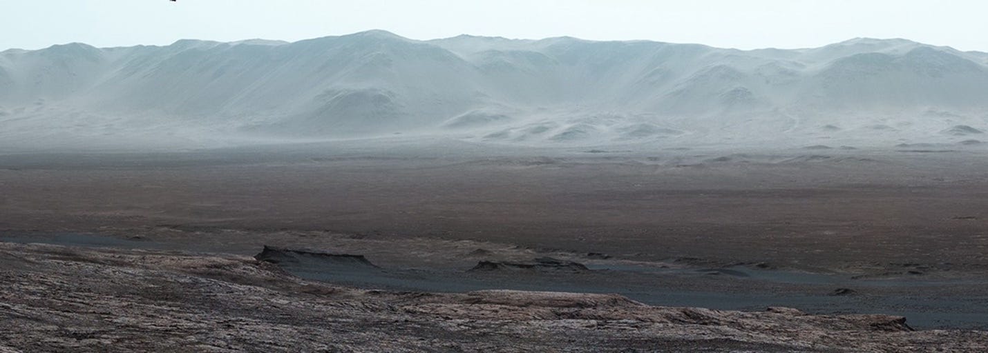 Wide-Angle Panorama from Ridge in Mars' Gale Crater - NASA Science