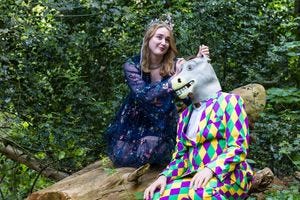 Bottom and Titania in British Touring Shakespeare's 'A Midsummer Night's Dream'