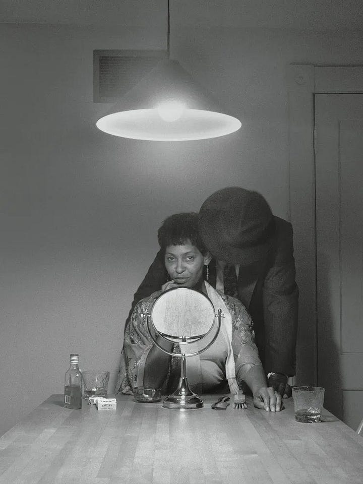 Carrie Mae Weems photographs from Kitchen Table Series and Bottega Veneta ad