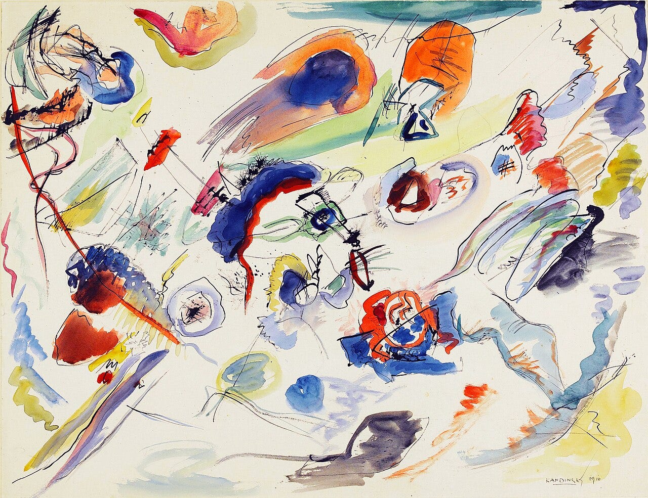 Kandinsky first abstract watercolour Kandinsky first abstract watercolour
