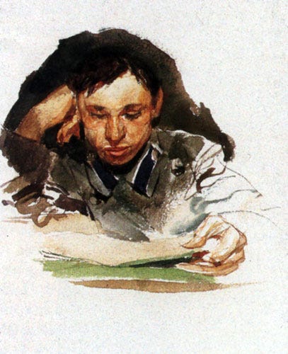 Portrait of student, 1882 - Mikhail Vrubel