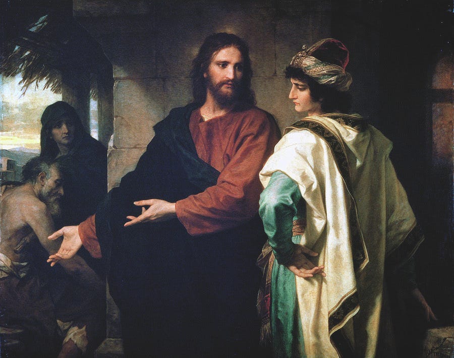 Christ and the Rich Young Ruler by Heinrich Hofmann