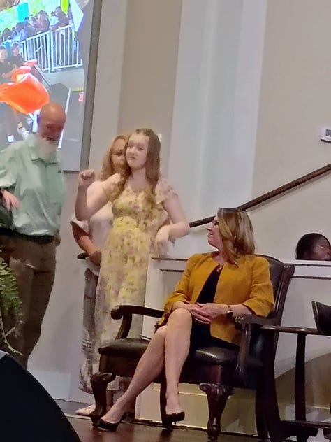 A few pics of my baby receiving her EOY awards, including the Mountain Mover Award.