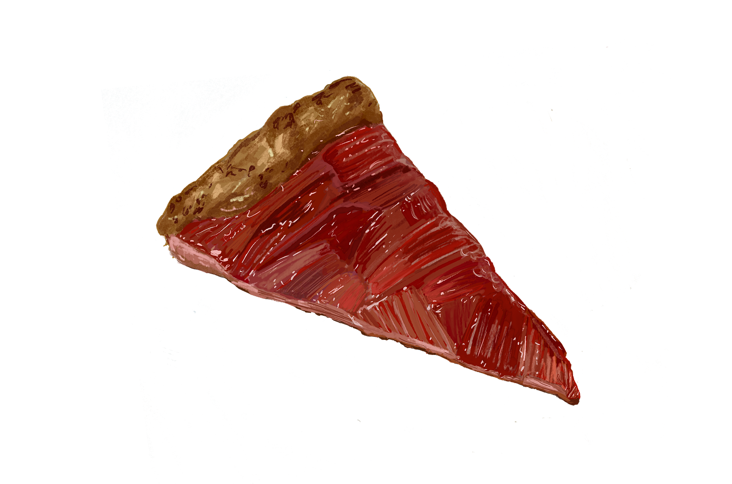 The rhubarb tart at Borgo