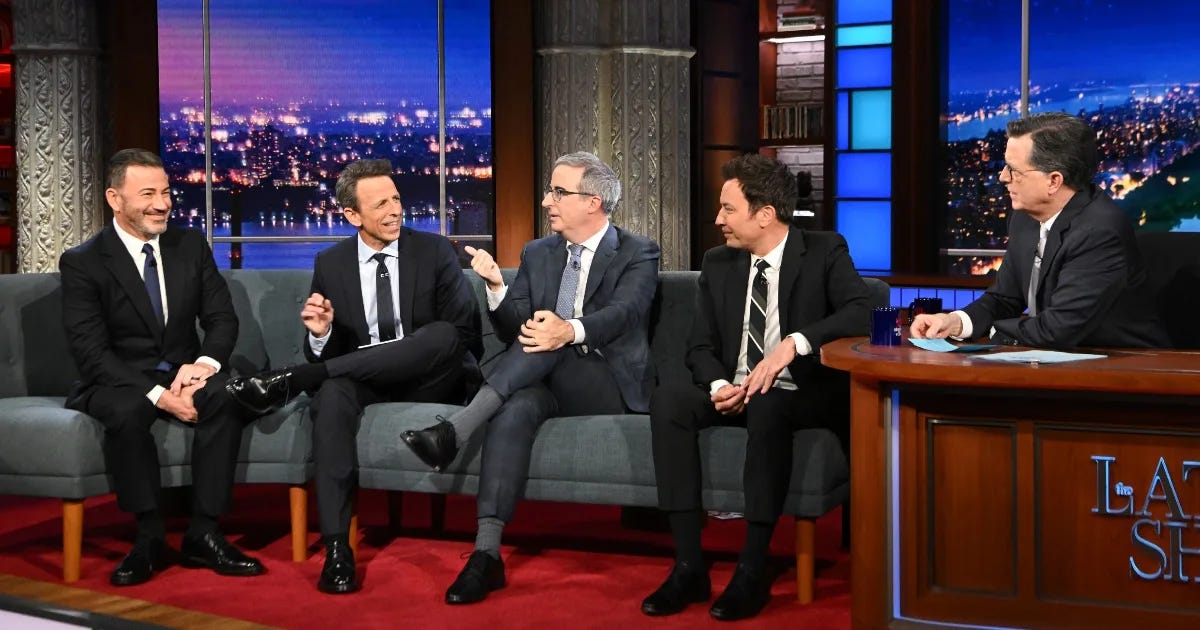 Strike Team 5 reassembles for Colbert's last show. Strike Team 5 reassembles for Colbert's last show.