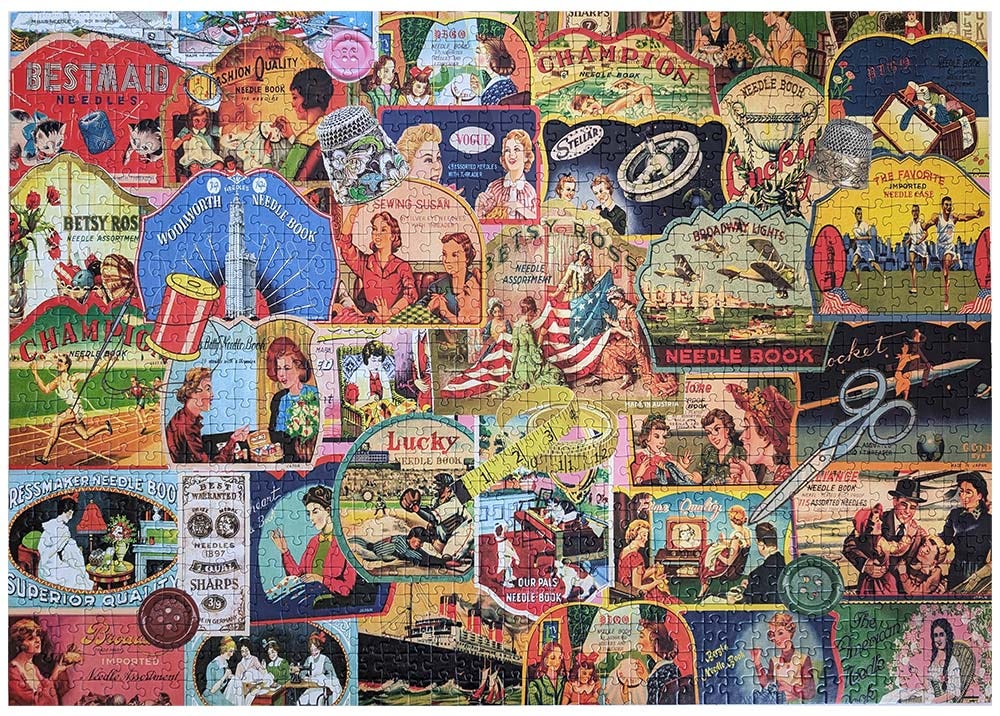 Piatnik Vintage Needle Books Jigsaw Puzzle Piatnik Vintage Needle Books Jigsaw Puzzle