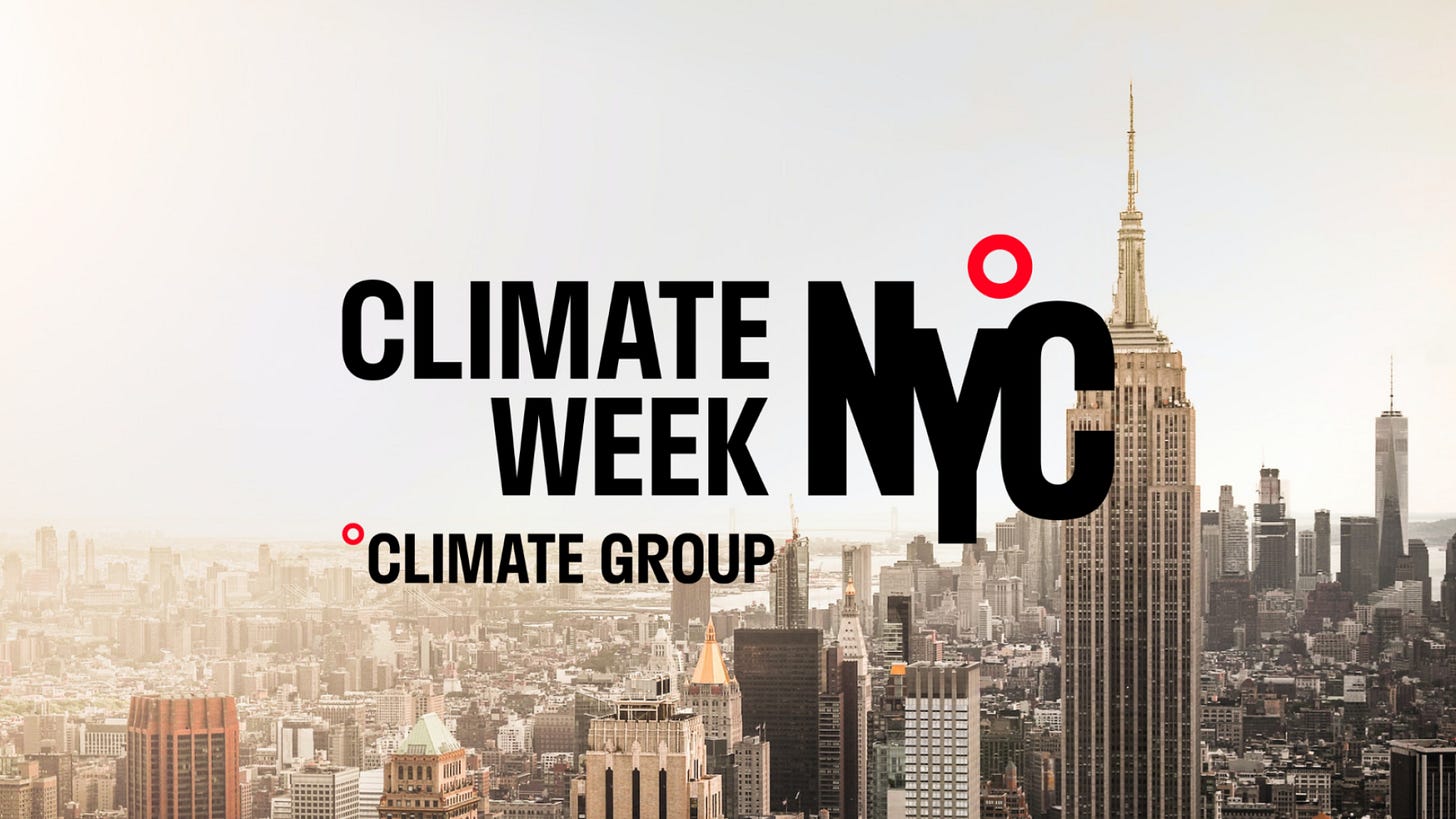 Climate Week NYC launched with a Global To-Do list to get world 'on-track'  on climate in one year | Climate Week
