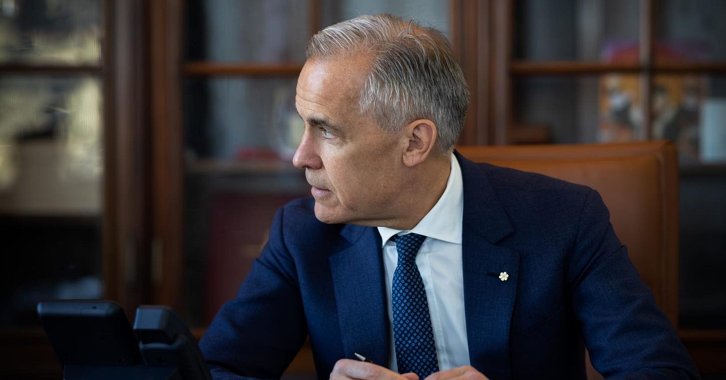 Prime Minister Mark Carney speaks with President Javier Milei from his office in Ottawa, Ontario.