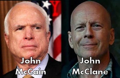 John McCain sounds like John McClane
