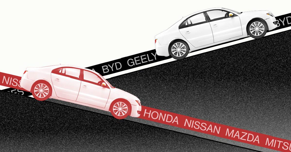 From Honda to Toyota, Japan's Carmakers Are Losing Ground to China's BYD,  Geely
