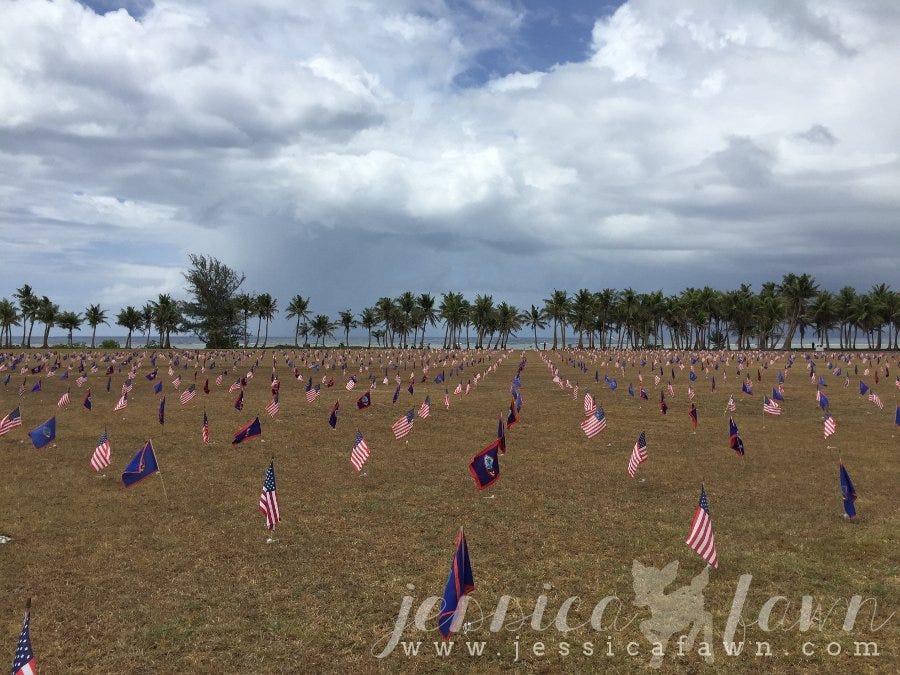 Memorial Day Flags | JessicaFawn.com