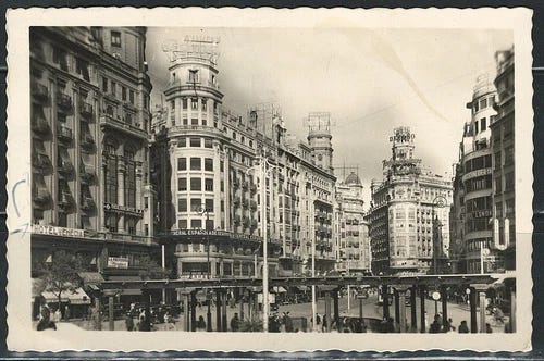 Nice Year of 1956 Spain to US Post Card. (Used). - Picture 1 of 2