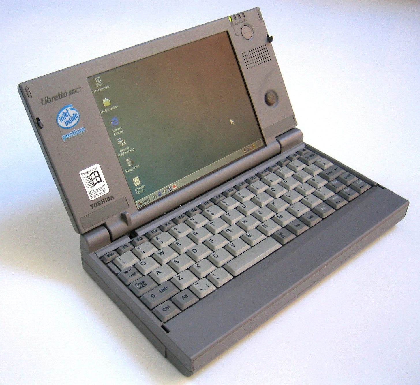 1996 年的東芝 Libretto 50CT 次筆電 1996 年的東芝 Libretto 50CT 次筆電