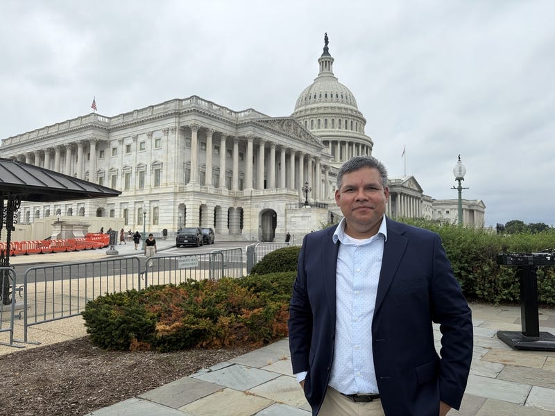 Jose Palma is the coordinator for the National TPS Alliance, advocating for Temporary Protected Status recipients across the U.S. He appeared with members of Congress outside the U.S. Capitol to urge the Trump administration to renew TPS for El Salvador. (Photo by Ariana Figueroa/States Newsroom) Jose Palma is the coordinator for the National TPS Alliance, advocating for Temporary Protected Status recipients across the U.S. He appeared with members of Congress outside the U.S. Capitol to urge the Trump administration to renew TPS for El Salvador. (Photo by Ariana Figueroa/States Newsroom)