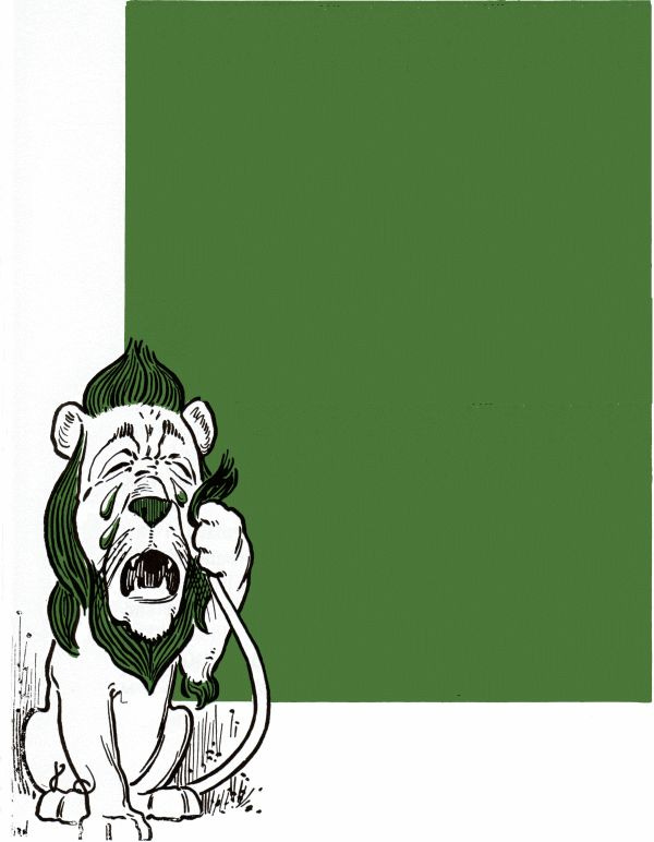 Lion crying