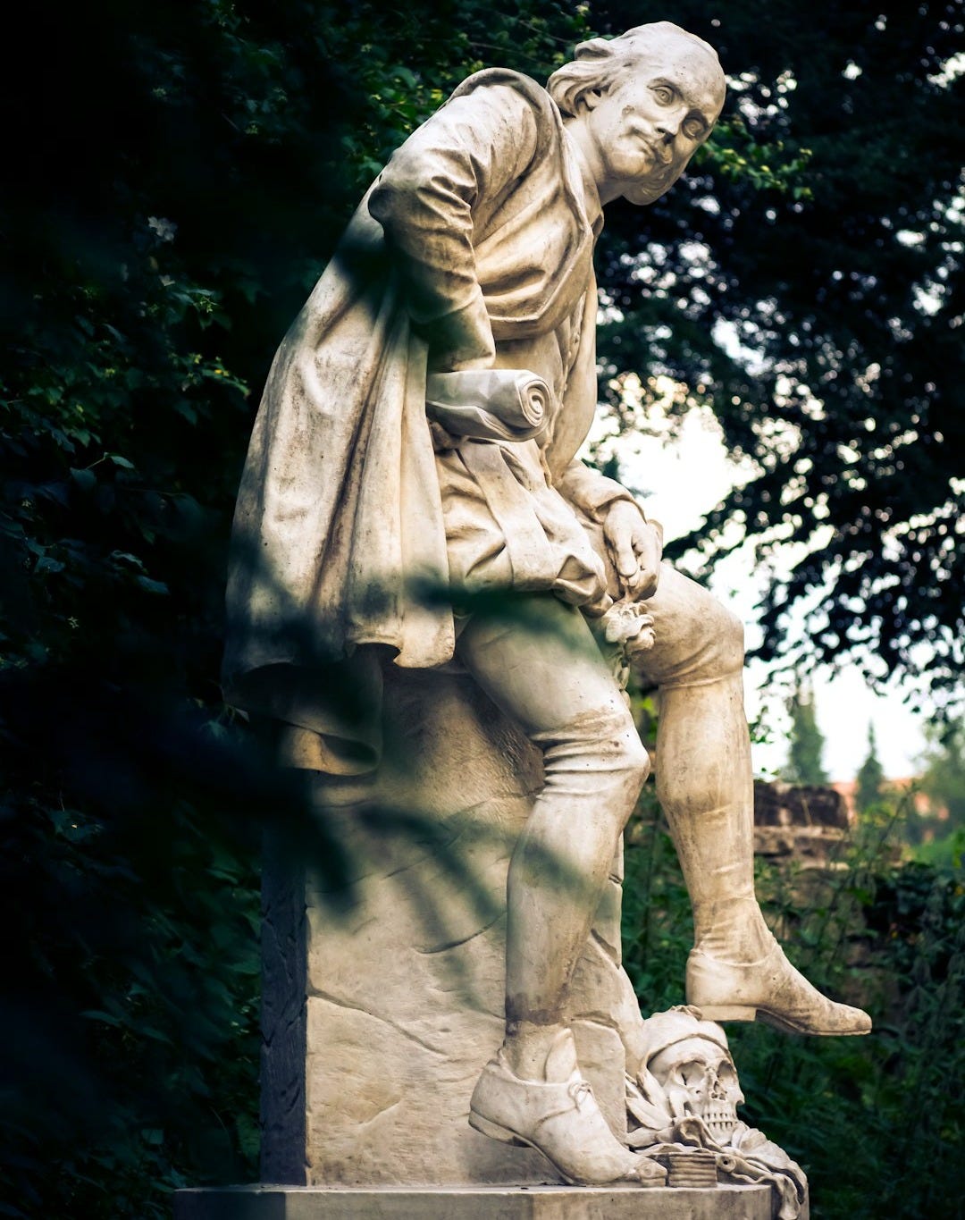 a statue of a man