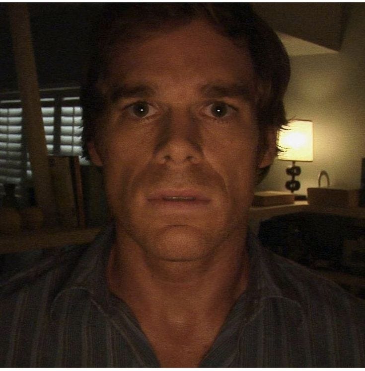 compilation of images of dexter staring at you : r/Dexter