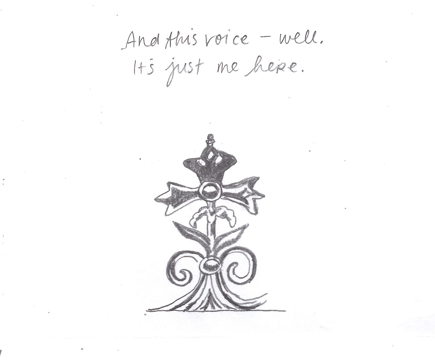 And this voice—well. It’s just me here.