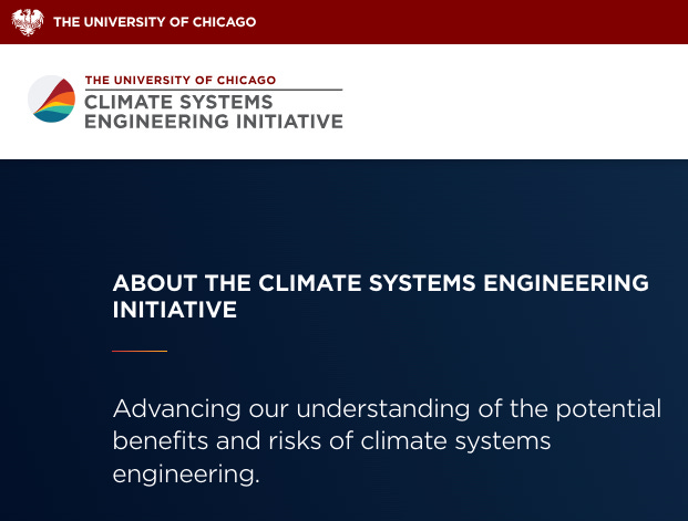 University of Chicago's role in "Sunlight Reflection Methods." 