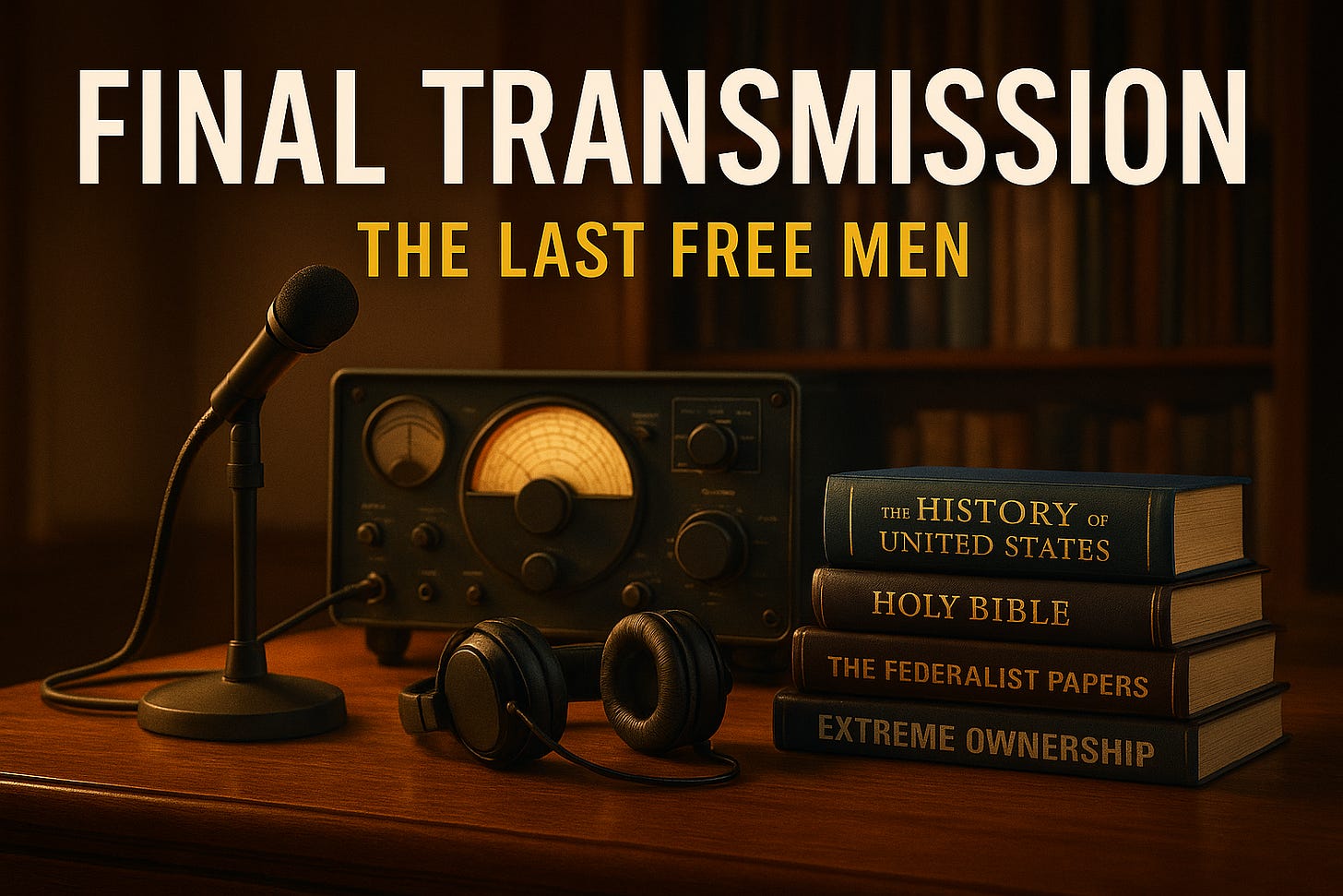 "Final Transmission" banner with subtext "The Last Free Men"