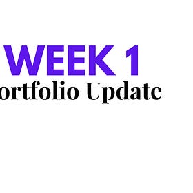 My Portfolio, One Week Later