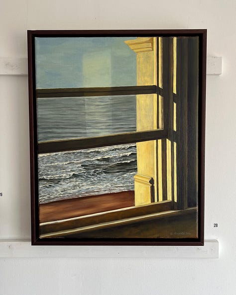 Three paintings on the theme of light.