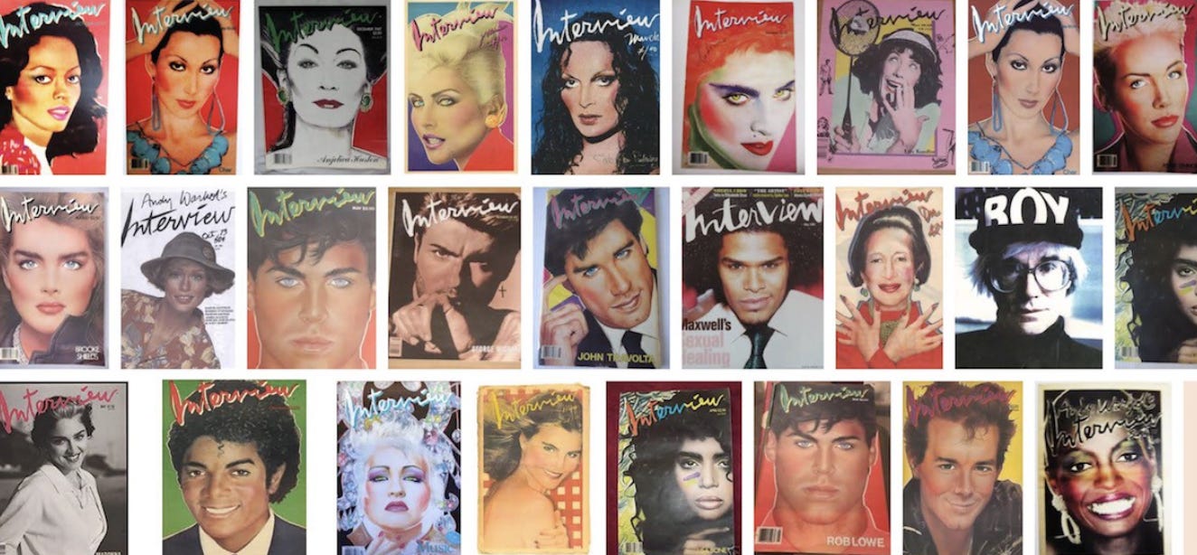 The Evolution of Andy Warhol's Iconic Interview Magazine: The Rise, Fall,  and Major Comeback — Strike Magazines