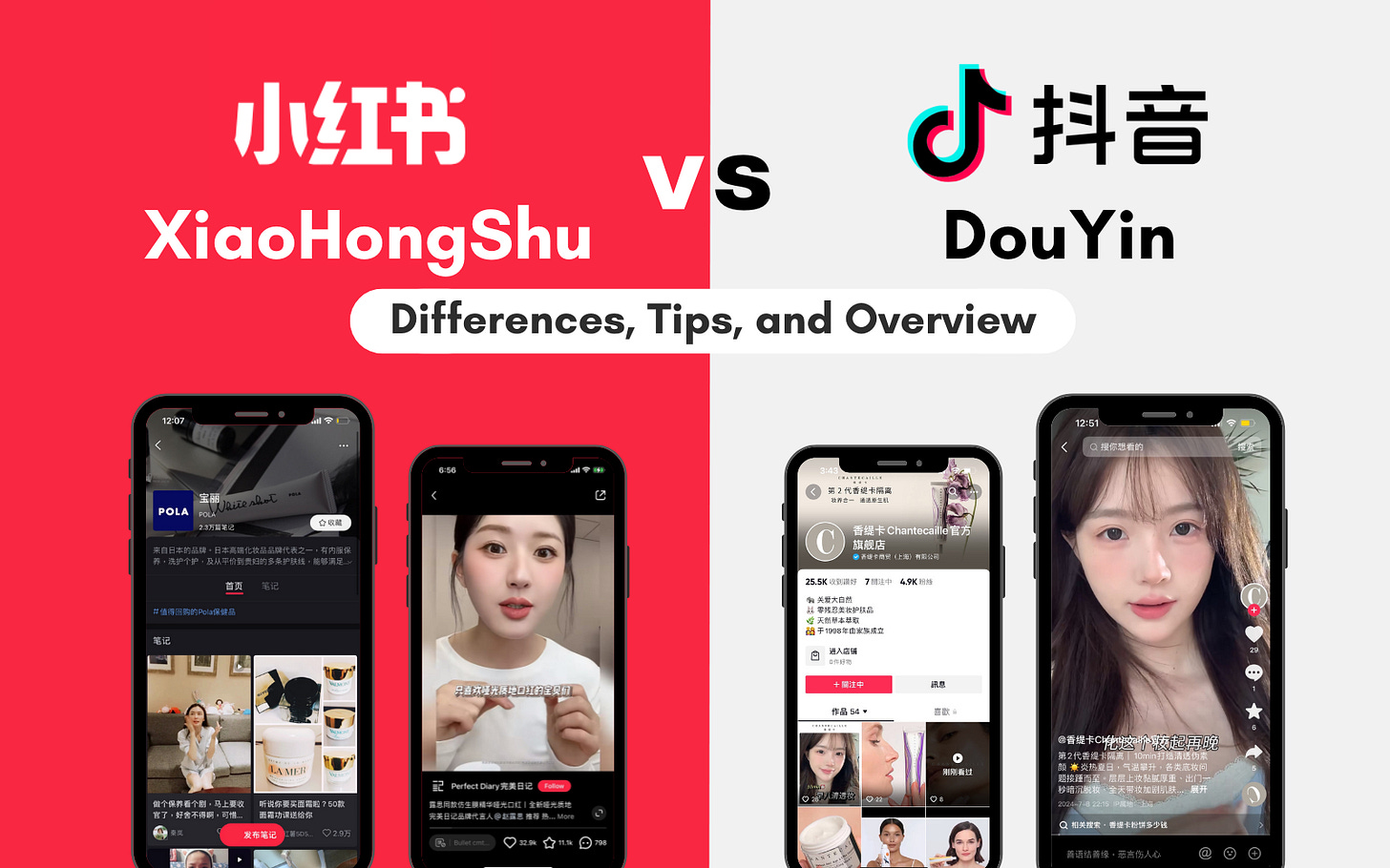 XiaoHongShu vs DouYin | Differences, Tips, and Overview XiaoHongShu vs DouYin | Differences, Tips, and Overview