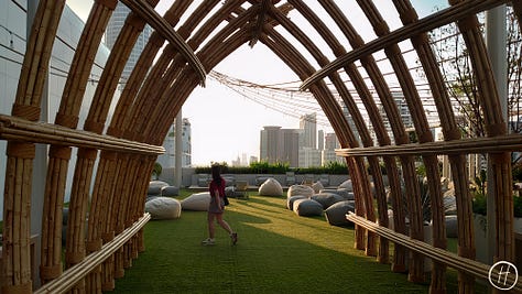Outdoor shared spaces on 9th floor