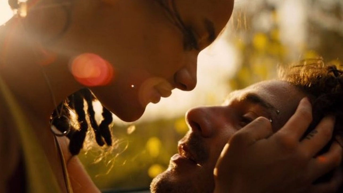 Shia LeBeouf plays Jake, costarring with Sasha Lane in "American Honey" Shia LeBeouf plays Jake, costarring with Sasha Lane in "American Honey"
