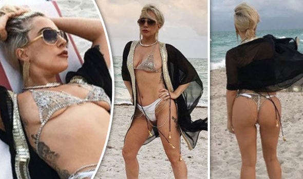 Lady Gaga flashes bare bottom in white thong as she strips nearly naked for  saucy shoot | Celebrity News | Showbiz & TV | Express.co.uk
