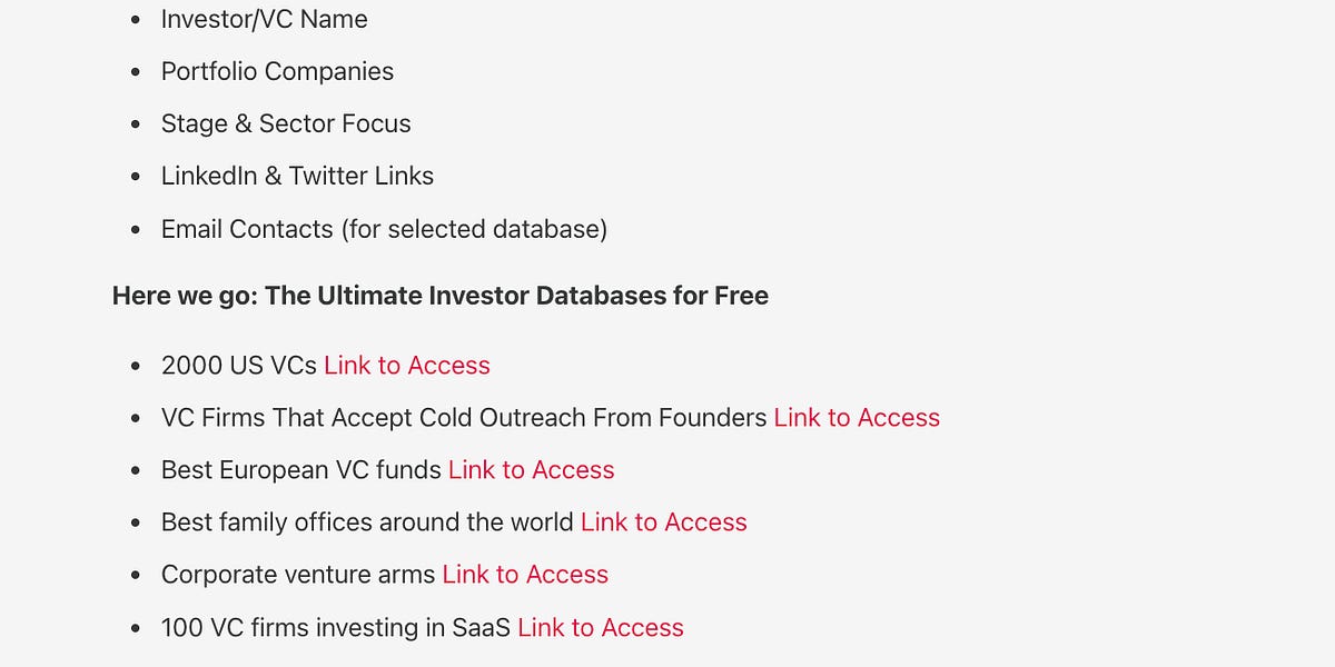 40+ Investor Databases for Easier VC Outreach (Free Access) | How to Execute Your Own Offline Outbound.