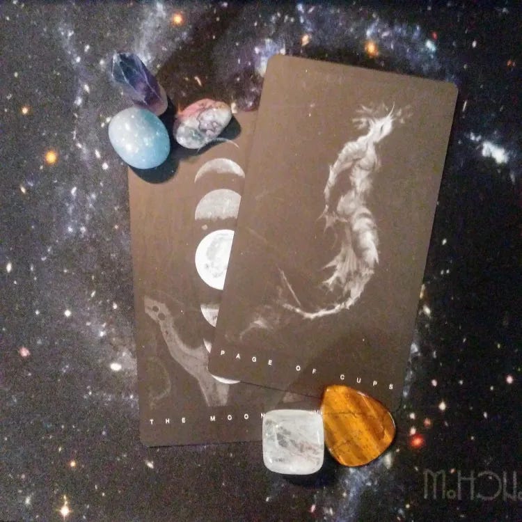 A Message from the Universe ~ Big Energy Needs an Outlet, The Black Tarot Cards