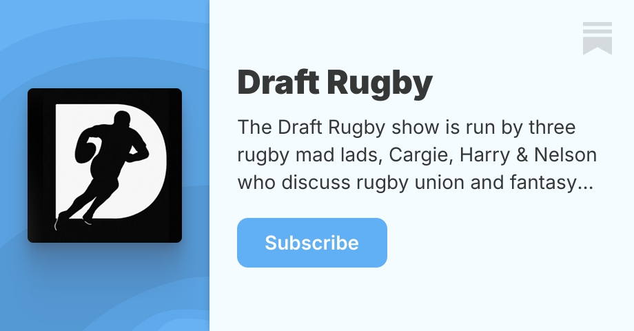 Substacks recommended by Draft Rugby