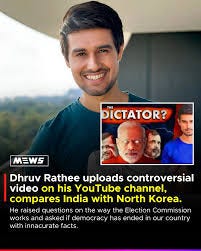 Mews.in | YouTuber Dhruv Rathee has uploaded a controversial video on his  YouTube channel. In this video, YouTuber Dhruv Rathi compared India with  ... | Instagram