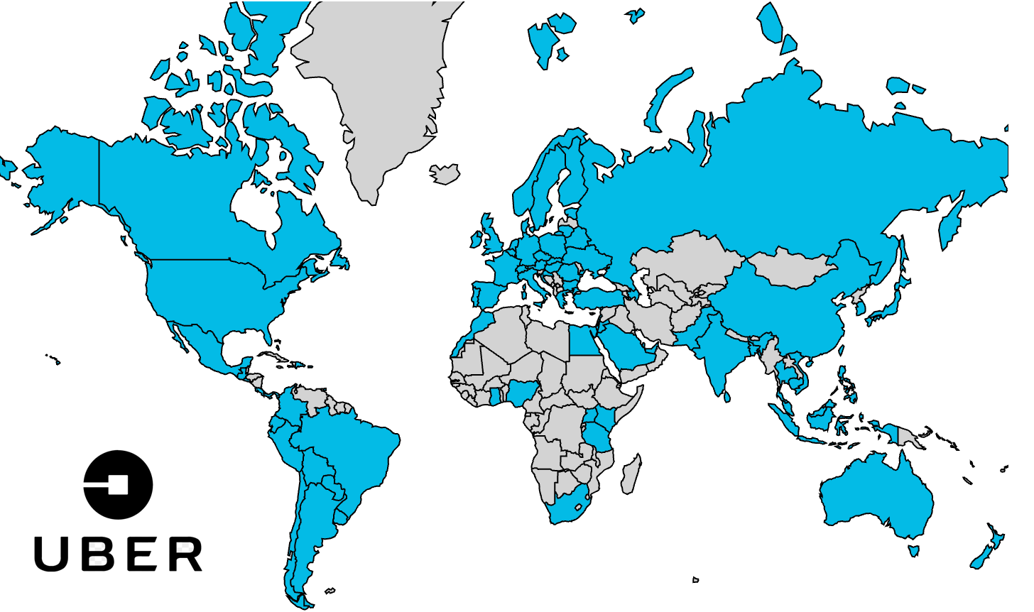 Countries with UBER in 2022 | Mappr Countries with UBER in 2022 | Mappr