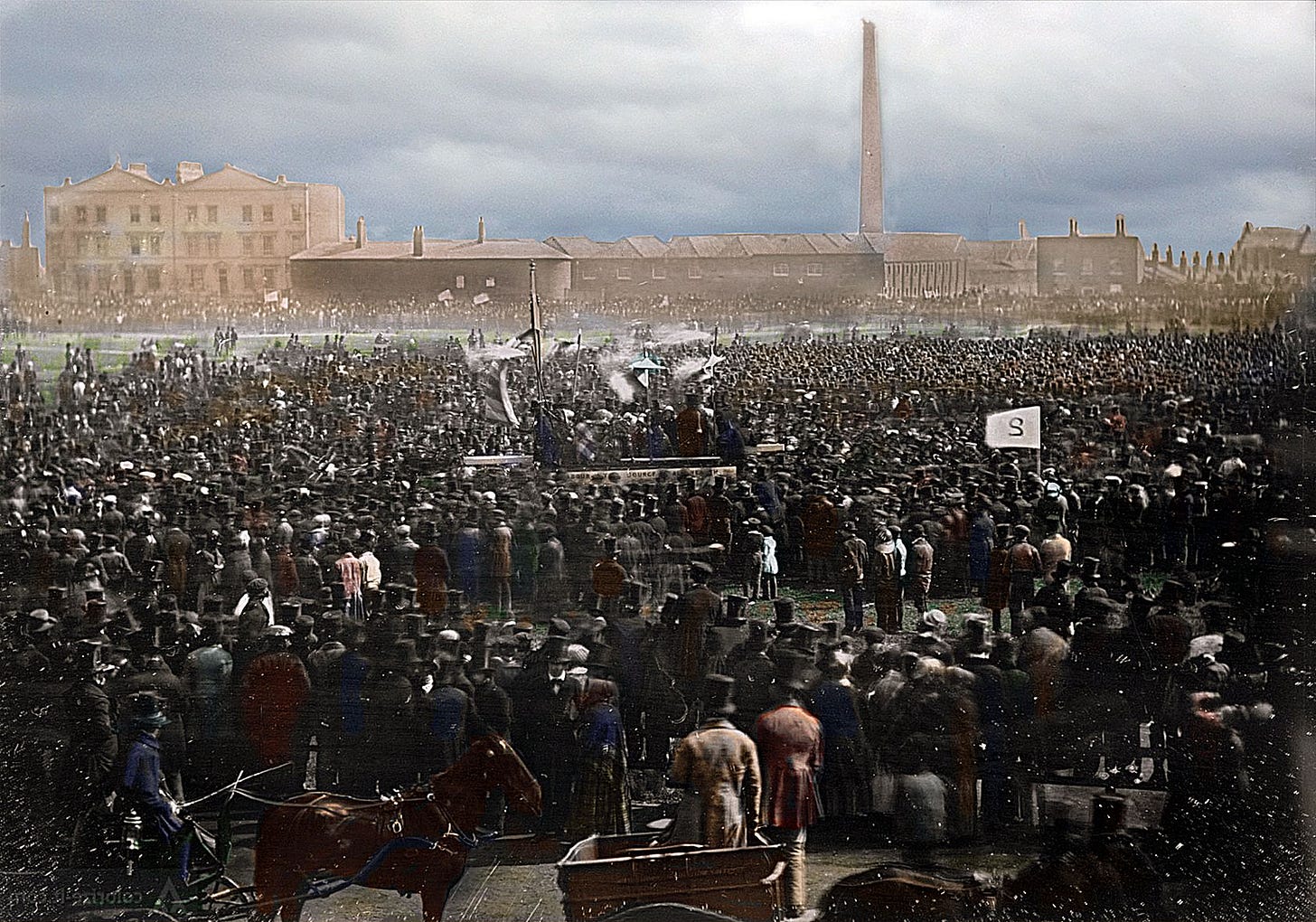 Great Chartist Meeting at Kennington Common on April 10 1848 | Layers of  London