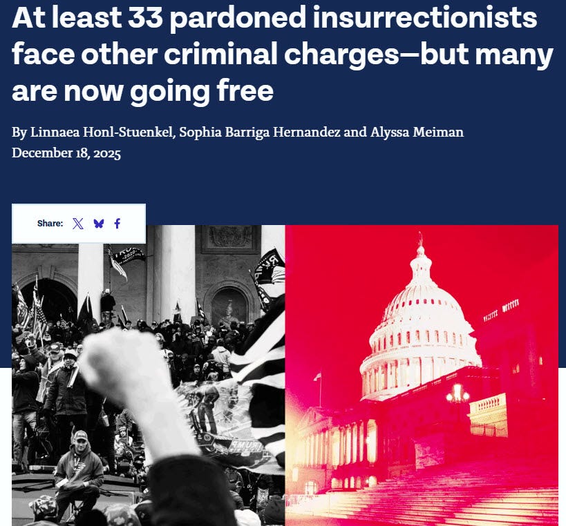 At least 33 pardoned...