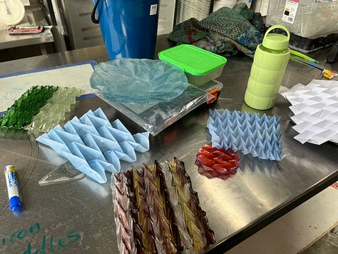 examples of  showing movement in glass