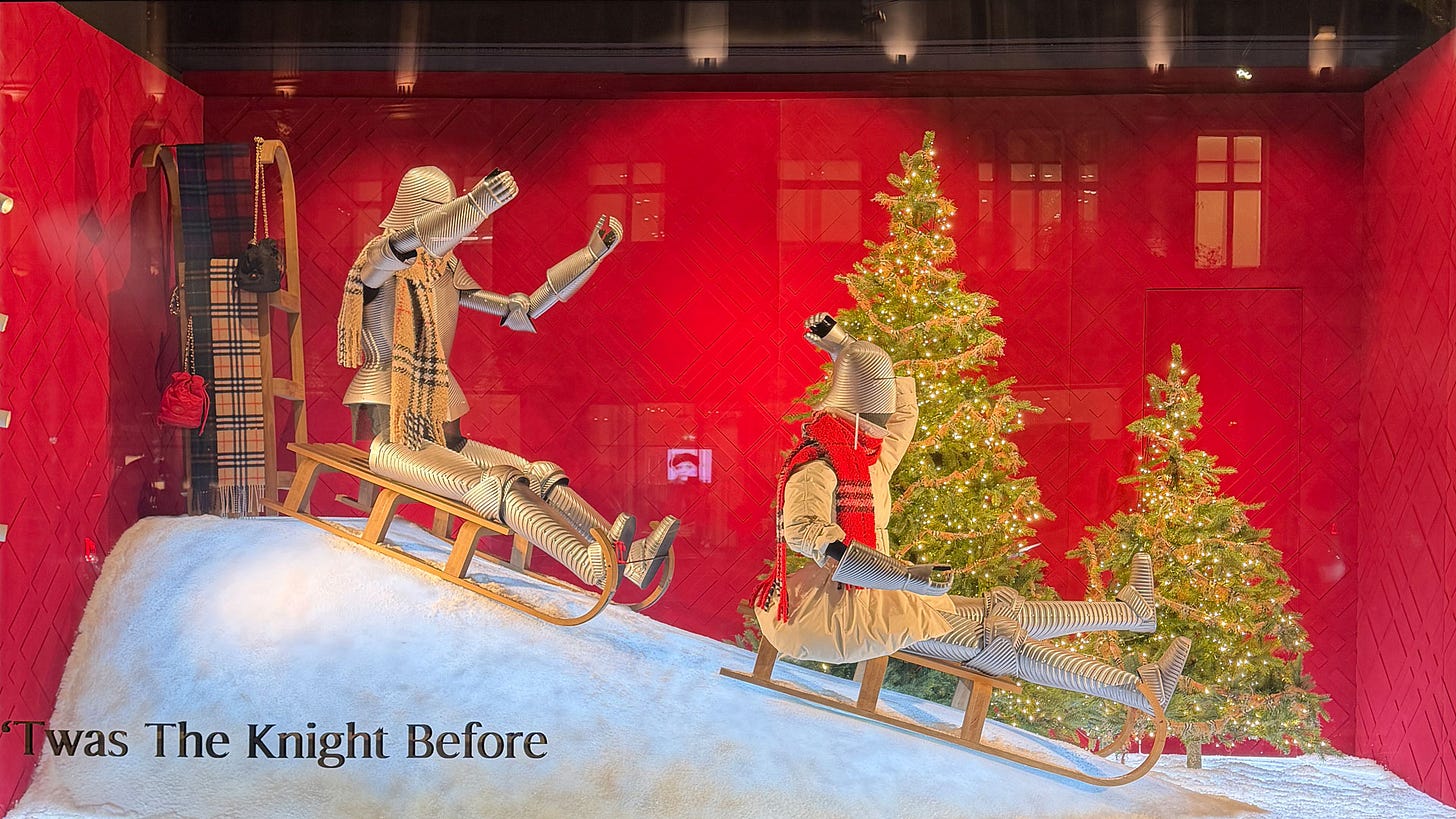 Η βιτρίνα της Burberry στη Regent Street του Λονδίνου