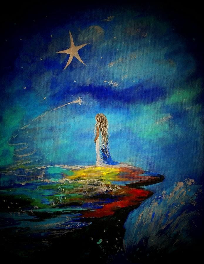 Little Wishes Too Painting | Art, Star art, Star painting