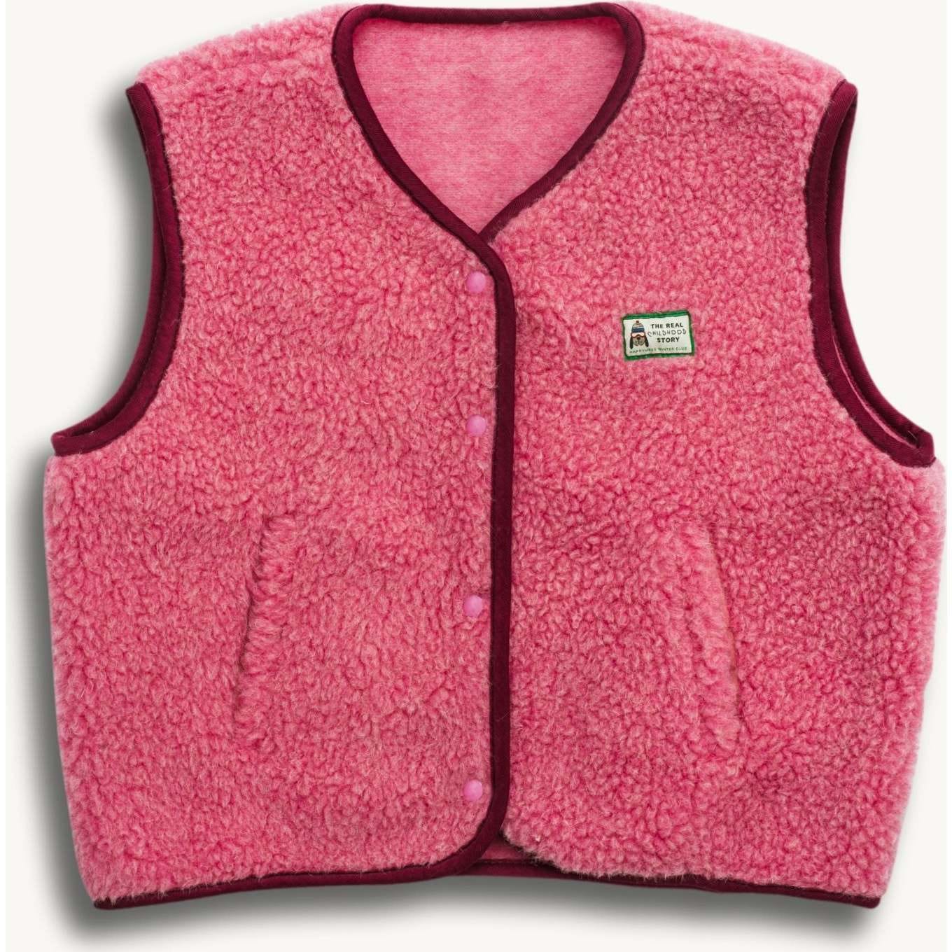 Adult Merino Wool Vest, Dusty Pink - Vests - 1
