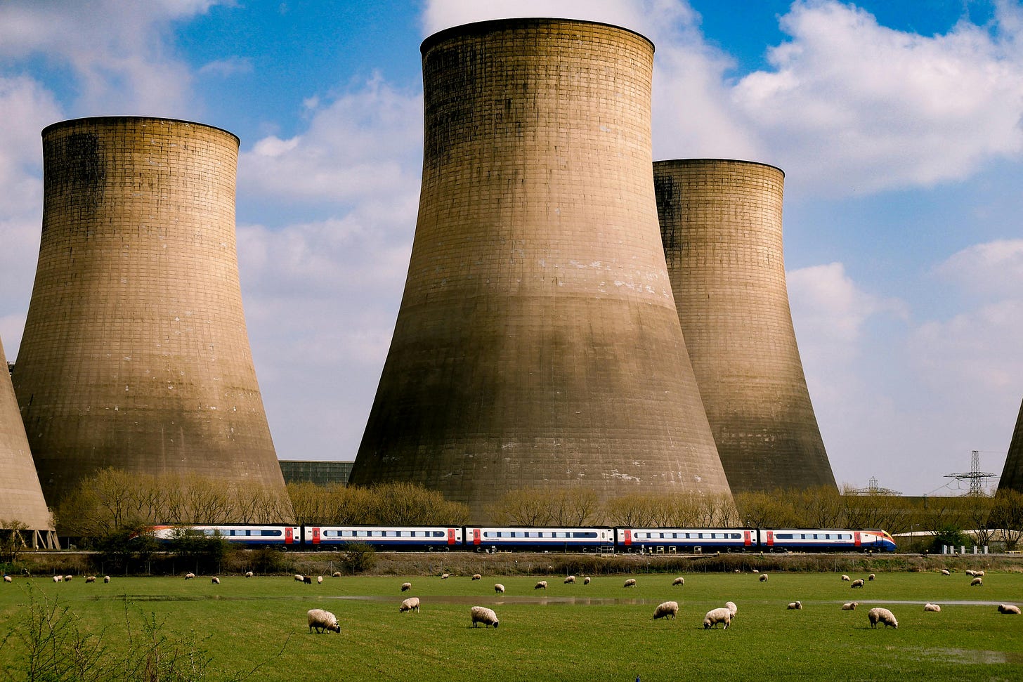 Nuclear Power Plant Under the Blue Sky · Free Stock Photo