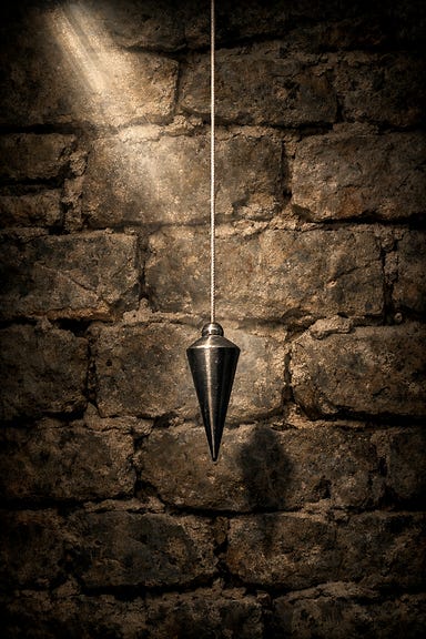 Plumb line symbol Plumb line symbol