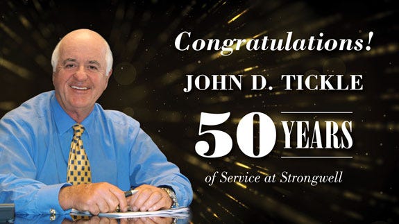 John Tickle Celebrates 50 Years! - Strongwell John Tickle Celebrates 50 Years! - Strongwell